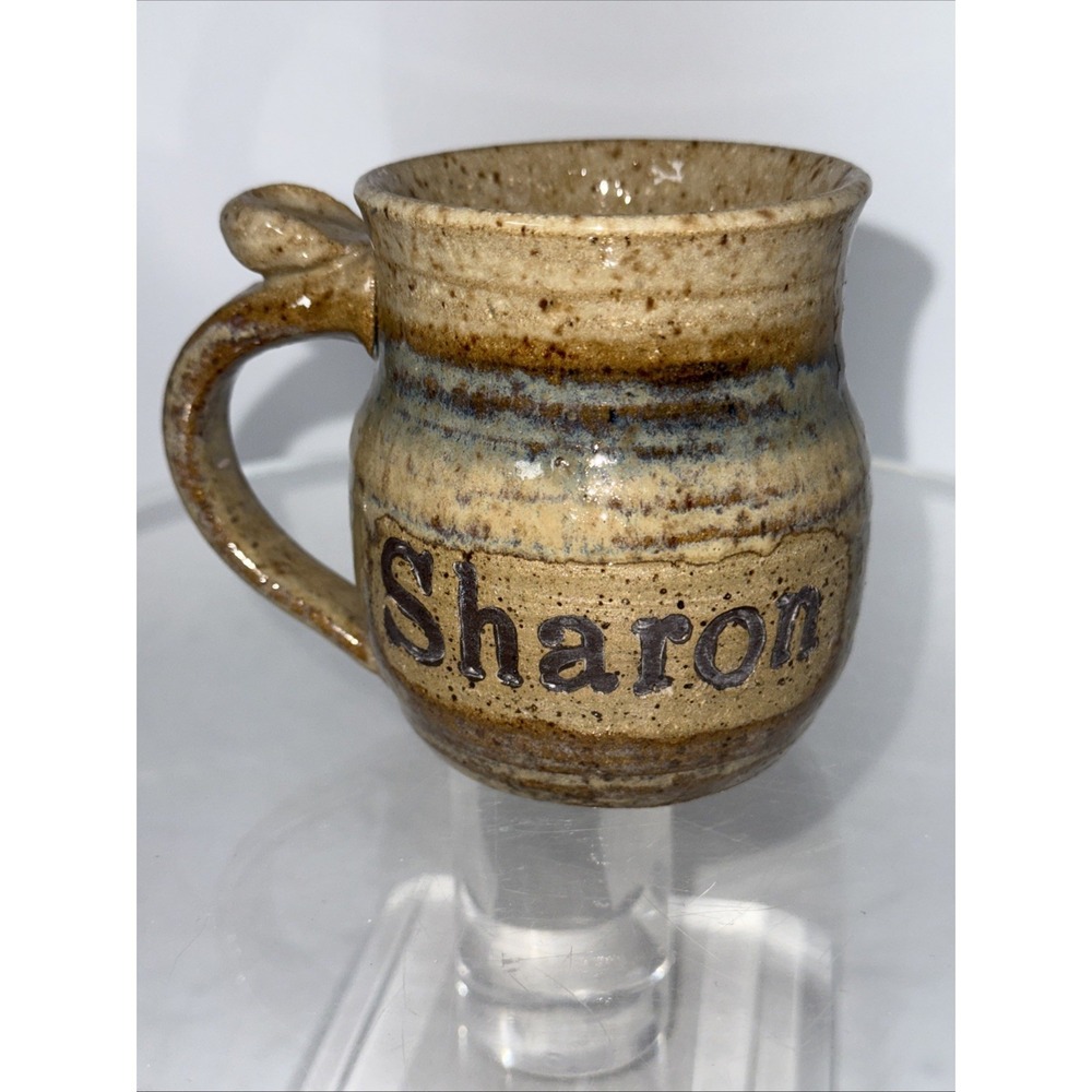 Vtg "Sharon" Mug Studio Art Pottery Personalized #12519‎